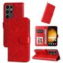 Mobigear Sunflower Samsung Galaxy S24 Ultra Hoesje Bookcase Portemonnee - Rood
