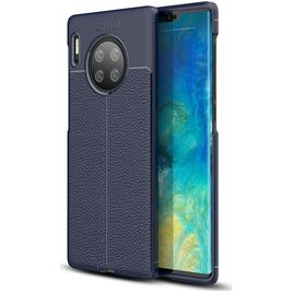 Mobigear Luxury Huawei Mate 30 Pro Hoesje Flexibel TPU Backcover - Marineblauw