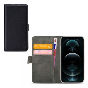 Mobilize Classic Gelly Wallet iPhone 12 Pro Max Hoesje Bookcase Portemonnee - Zwart