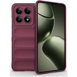 Mobigear Bumpy Xiaomi 14T Hoesje Flexibel TPU Backcover - Rood
