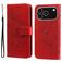 Mobigear Flowers iPhone 17 Pro Hoesje Bookcase Portemonnee - Rood