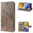 Mobigear Flowers Samsung Galaxy M23 Hoesje Bookcase Portemonnee - Grijs