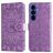 Mobigear Sunflower Samsung Galaxy S26 Plus Hoesje Bookcase Portemonnee - Paars