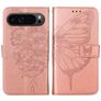 Mobigear Butterfly Google Pixel 9 Pro Hoesje Bookcase Portemonnee - Roségoud