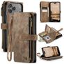 CaseMe C30 iPhone 17 Pro Hoesje Bookcase Portemonnee - Bruin