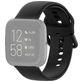 Mobigear Sport Buckle Siliconen Fitbit Versa 2 Bandje Gespsluiting - Zwart