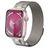 Mobigear Mecha Loop Milanese Apple Watch Bandje Magneetsluiting - 49/46/45/44 mm - Sterrenlicht