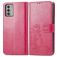 Mobigear Clover Nokia G42 Hoesje Bookcase Portemonnee - Rood
