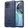 Mobigear Rugged Shield Motorola Moto G72 Hoesje Flexibel TPU Backcover Shockproof - Blauw
