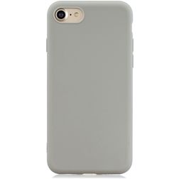 Mobigear Colors iPhone 8 Hoesje Flexibel TPU Backcover - Grijs