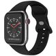 Mobigear Sport Dual Siliconen Apple Watch Bandje Druksluiting - 49/46/45/44 mm - Zwart