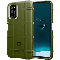 Mobigear Rugged Shield Realme 7 Pro Hoesje Flexibel TPU Backcover Shockproof - Groen