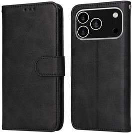 Mobigear Wallet iPhone 17 Pro Hoesje Bookcase Portemonnee - Zwart