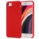Mobigear Rubber Touch iPhone SE (2022) Siliconen Hoesje Backcover - Rood
