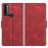 Mobigear Slim Magnet TCL 20 SE Hoesje Bookcase Portemonnee - Rood
