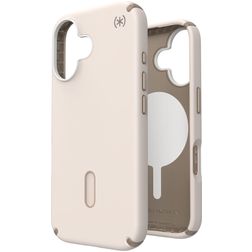 Speck Presidio2 Pro iPhone 16 MagSafe Hoesje Hardcase Backcover Shockproof - Bleached Bone