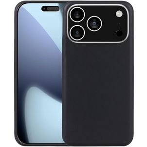 Mobigear Basics iPhone 17 Pro Hoesje Flexibel TPU Backcover - Zwart
