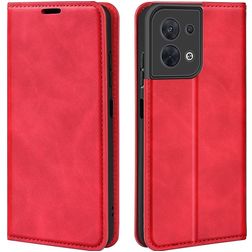 Mobigear Retro Slim OPPO Reno 8 5G Hoesje Bookcase Portemonnee - Rood
