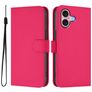 Mobigear Urban Wallet iPhone 16 Hoesje Bookcase Portemonnee - Magenta