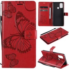 Mobigear Butterfly OPPO A53 Hoesje Bookcase Portemonnee - Rood
