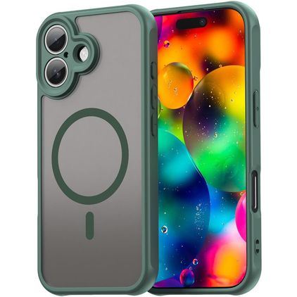 Mobigear Shockproof iPhone 18 MagSafe Hoesje Hardcase Backcover - Groen