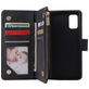 Mobigear Zipper Samsung Galaxy A41 Hoesje Bookcase Portemonnee - Zwart