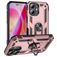 Mobigear Armor Ring iPhone 16 Hoesje Hardcase Backcover Shockproof met Ringhouder - Roségoud