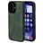 Mobiparts Classic iPhone 16 MagSafe Hoesje TPU,Kunstleer Backcover - Emerald Green
