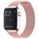Mobigear Loop Milanese Apple Watch Bandje Magneetsluiting - 49/46/45/44 mm - Roze