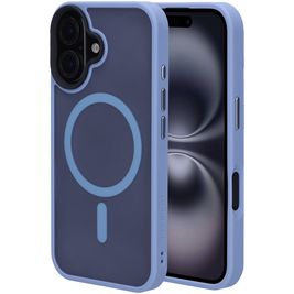 Mobiparts Hardcover iPhone 16 MagSafe Hoesje Hardcase Backcover - Satin Light Blue