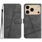 Mobigear Stitch iPhone 17 Pro Max Hoesje Bookcase Portemonnee - Grijs