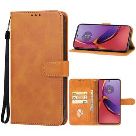 Mobigear Wallet Motorola Moto G84 Hoesje Bookcase Portemonnee - Bruin