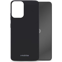 Mobilize Rubber Gelly Motorola Moto E14 Hoesje Flexibel TPU Backcover - Zwart