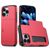 Mobigear Card iPhone 16 Pro Max Hoesje Hardcase Backcover Shockproof met Pasjeshouder - Rood