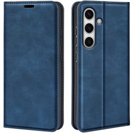 Mobigear Retro Slim Samsung Galaxy S24 FE Hoesje Bookcase Portemonnee - Donkerblauw