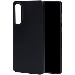 Mobiparts Classic Samsung Galaxy S25 Edge Hoesje Flexibel TPU Backcover - Zwart