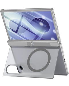 Mobigear Kickstand Samsung Galaxy Z Fold 8 MagSafe Hoesje Hardcase Backcover Shockproof met Standaard - Grijs