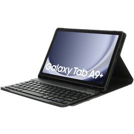 Mobiparts Bluetooth Keyboard Samsung Galaxy Tab A9 Plus (2023) Hoes QWERTY Bluetooth Toetsenbord Bookcase - Zwart