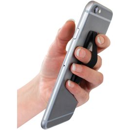 Mobiparts Elastic Grip Handle Telefoon Grip - Zwart