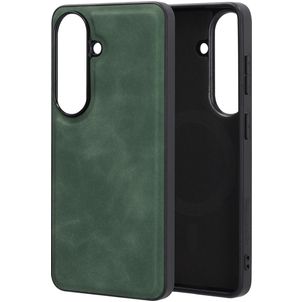 Mobiparts Classic Samsung Galaxy S26 MagSafe Hoesje TPU,Kunstleer Backcover - Emerald Green