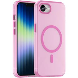 Mobigear Shockproof iPhone 16e MagSafe Hoesje Hardcase Backcover - Roze