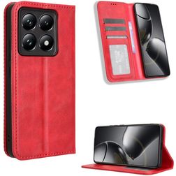 Mobigear Sensation Xiaomi 14T Hoesje Bookcase Portemonnee - Rood