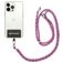 Mobigear Lanyard Universeel Verstelbaar Telefoonkoord - Wit / Blauw / Magenta