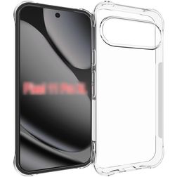 Mobigear Cushion Doorzichtig Google Pixel 11 Pro XL Hoesje Flexibel TPU Backcover - Transparant