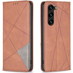 Mobigear Rhombus Slim Samsung Galaxy S25 Plus Hoesje Bookcase - Bruin