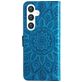 Mobigear Sunflower Samsung Galaxy S24 Hoesje Bookcase Portemonnee - Blauw