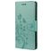 Mobigear Flowers Samsung Galaxy A33 Hoesje Bookcase Portemonnee - Turquoise
