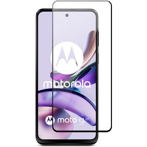 Mobigear Premium Motorola Moto G23 Glazen Screenprotector - Case Friendly - Zwart
