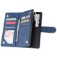 Mobigear Zipper Samsung Galaxy A71 Hoesje Bookcase Portemonnee - Blauw