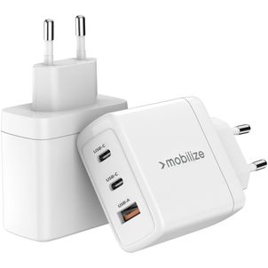 Mobilize Triple USB / USB-C Oplader Power Delivery 65W - Wit